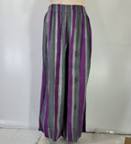 Iguana - Purple/Grey Woven Handpainted 2 Pocket Long Pant - Linnea's Boutique and Vera's Threads