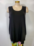 Kozan - Black Cotton Tencel Sleeveless Dakota Solid Tank - Linnea's Boutique & Vera's Threads