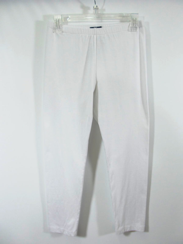 Fenini - White Cotton Crop Legging