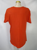 Caite - Orange/Multi Short Sleeve V-Neck Esvi Embroidered Aline HiLo Tunic - Linnea's Boutique & Vera's Threads